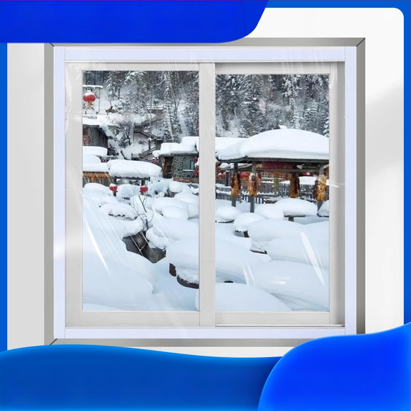 Žiemos lango izoliacinė užuolaida – PE, vėją atlaikanti ir šilta; tinkama svetainei, miegamajam ir restoranui; modernus minimalistinis stilius (Medžiaga: PE; Užuolaidos tipas: PE lango užuolaida; Erdvė: svetainė, miegamasis, restoranas)