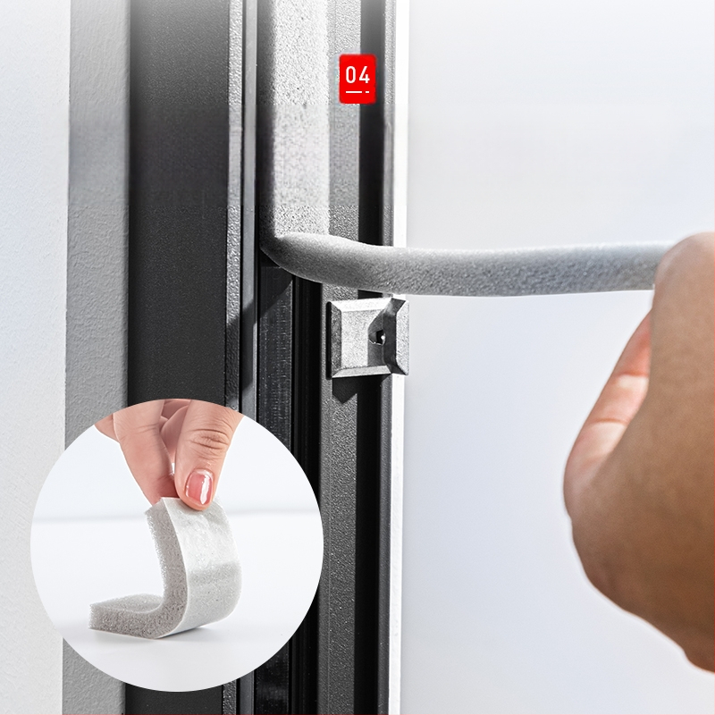 Уплътнителна лента за прозорци и врати — Kun deli, модел 8x10, материал EAV, прахоозащитно уплътнение