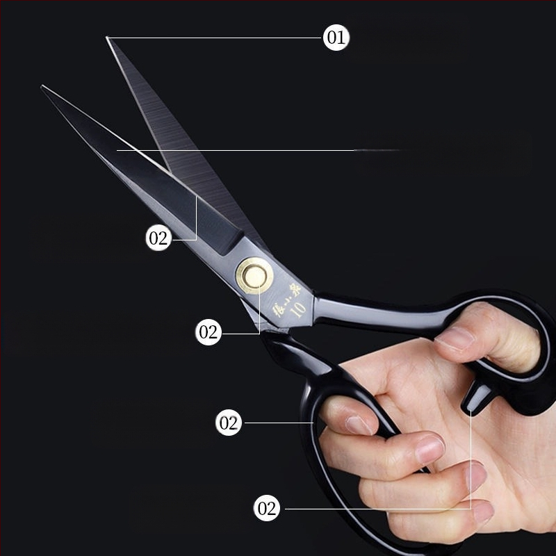 Zhang Xiaoquan Шевни ножици Тип 65, 65Mn манганова стомана, ножици за шиене, голяма глава