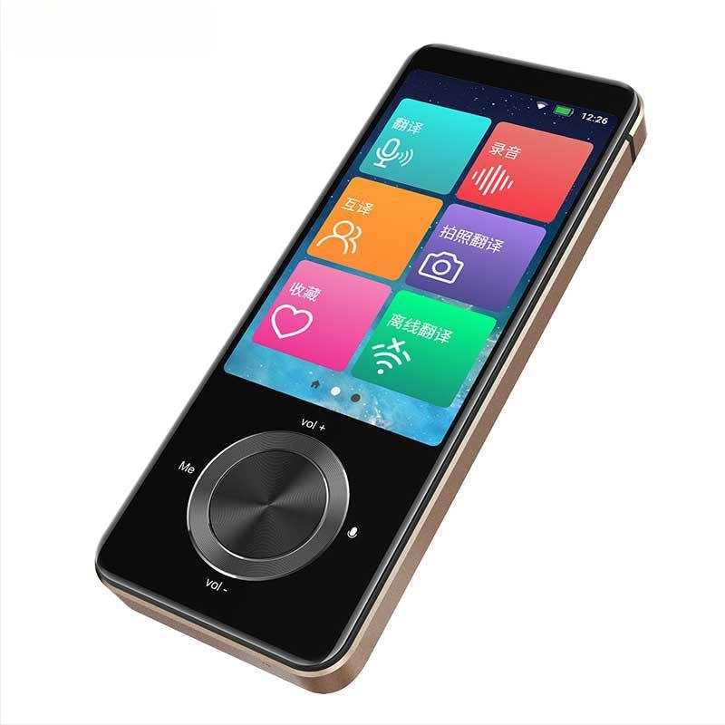 M9 offline vertėjas: kinų–anglų ir japonų–tajų balso vertėjas su nuotraukų vertimu; Android pagrindu, Bluetooth, 10 m diapazonas, lietimas + mygtuko naudojimas, ABS korpusas