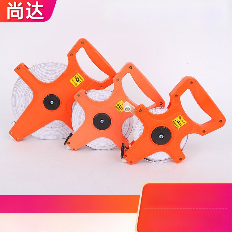 Shangda Hordozható rostszálas mérőszalag, 30–100 m, Metrikus/Imperiális keret, Puha mérőszalag