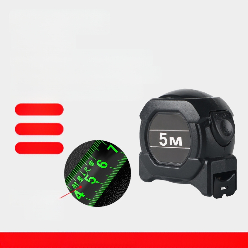 Vízálló, fluoreszkáló, fejlett technológiájú mérőszalag, szélesebb és vastagabb testtel, kopásálló