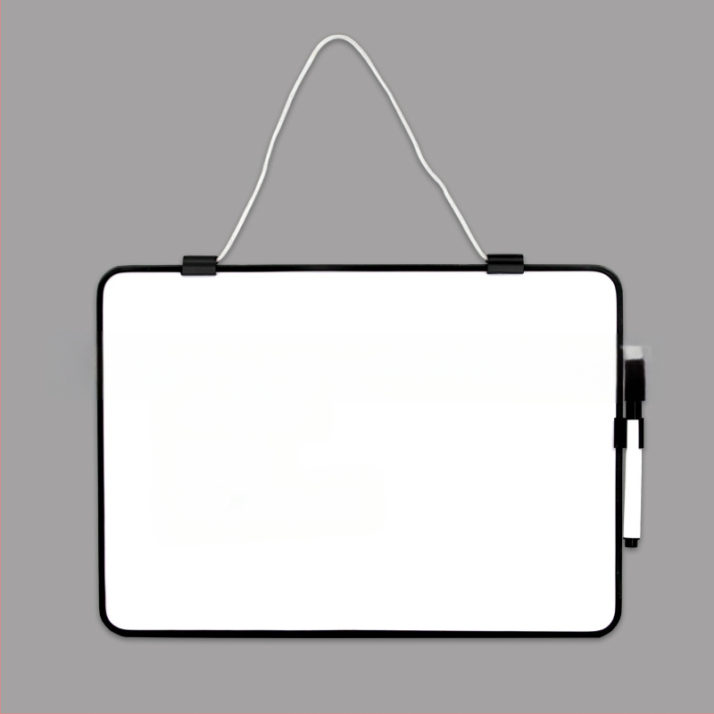 Divpusēja plastmasas balta plāksne, izdzēšama, ne-magnētiska rakstīšanas virsma, pielāgota mācību palīglīdzeklis bērniem un skolēniem