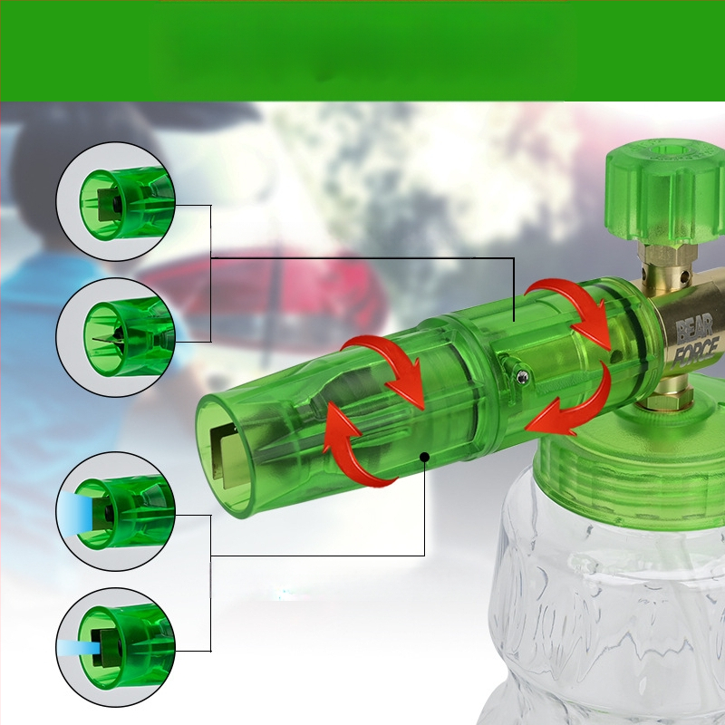 Augsta spiediena automašīnas putas smidzinātājs ar alumīnija pistoles galvu un rokturi – 276 bar / 4000 psi, izsmidzināšanas attālums 2, piemērots auto mazgāšanai un augstspiediena mazgāšanai