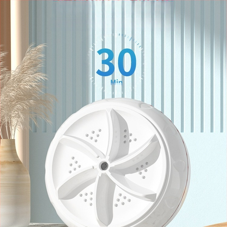 Mini mașină de spălat cu găleata pentru lenjerie intimă și șosete, curățare portabilă cu turbină, alimentare USB 5V, 30W, capacitate 901 ml