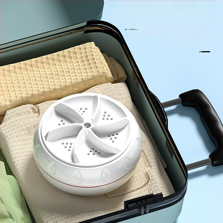 Mini mașină de spălat cu găleata pentru lenjerie intimă și șosete, curățare portabilă cu turbină, alimentare USB 5V, 30W, capacitate 901 ml