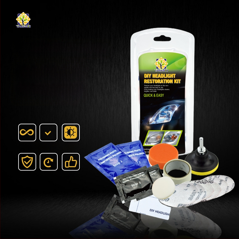 Automobilu lukturu pulēšanas un remonta komplekts, modelis YH001DDA1, pielāgota apstrāde pieejama, izcelsme Šanhaja