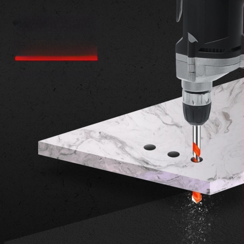 Алуминиев триъгълен бур за плочки и бетон – за пробиване на стъкло и цимент, съвместим с безжична бормашина