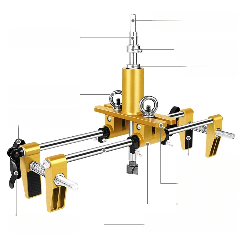 Li Jia Craftsman – комплект за пробиване на дупки в дървена врата за монтаж на ключалка, серия Wooden door punching; диаметър на резача 30 мм; дължина на режещия нож 80 мм; диаметър на дръжката 5 мм