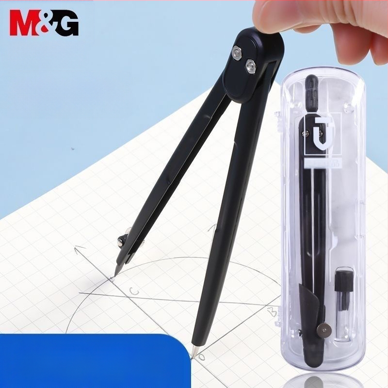 Fém körző diákoknak, professzionális rajzoláshoz, multifunkcionális geometria és mechanikus tervező eszköz, modell ACS90884, M&G márka