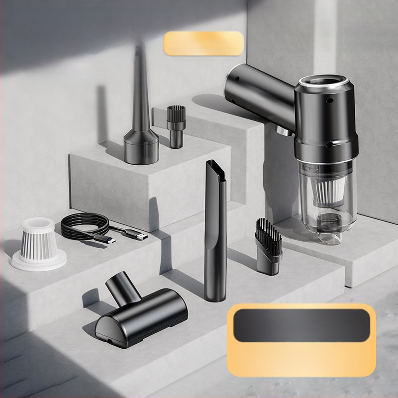 Χειροκίνητος ασύρματος καθαριστής αυτοκινήτων, 4-σε-1, χωρίς καλώδιο, με κινητήρα χωρίς ψήφρες, 120W/11,1V, 9000 Pa αναρρόφηση