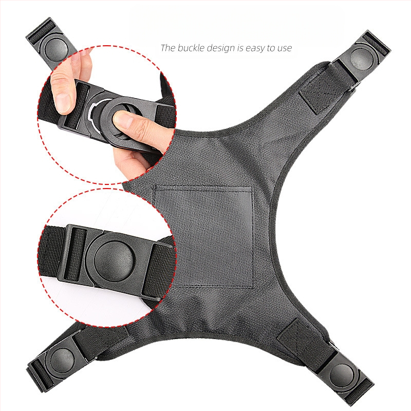 Vesto stiliaus diržas ratams su apsauga nuo kritimų, Oxford audinys, plastikinė sagtis, nailoninis dirželis, suaugusiems