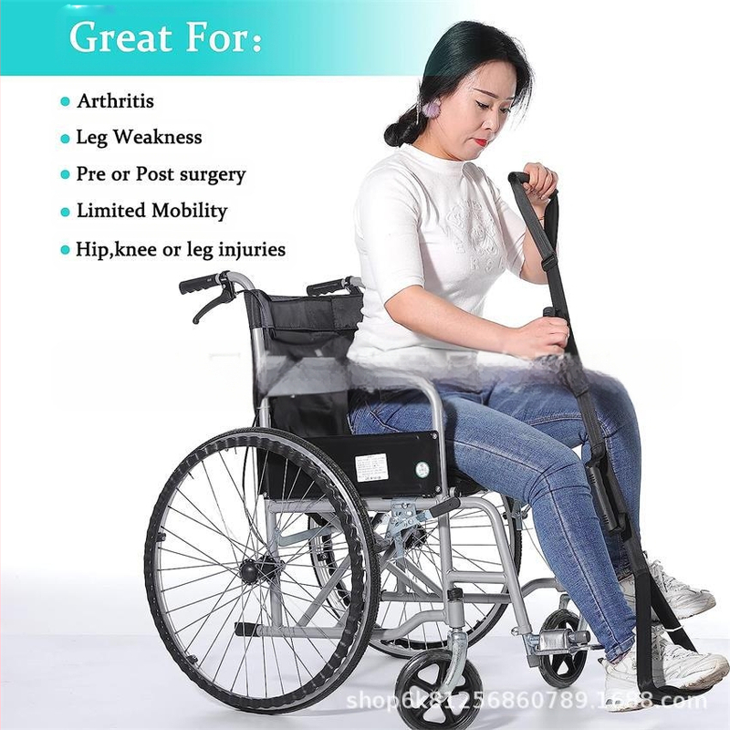 Помощна лента за травма на крака – за сядане и изправяне с ръчно дърпане, нейлонова, персонализируема