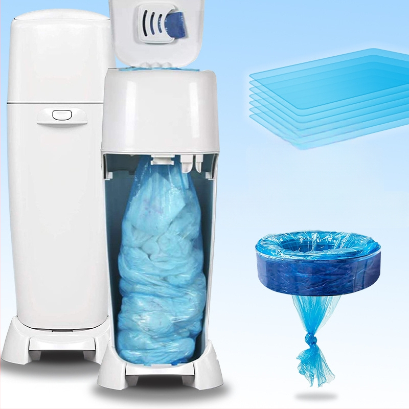 Dėžės įdėklas vystyklams, kvapų atsparus, LDPE, plokščias burnos tipas, 72 vnt., suderinamas su Genie/Angelcare