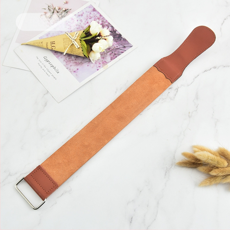 Ύφασμα για κίνηση μαχαιριού - Αληθινό δέρμα βοδιού, Συμβατό με λεπίδες ξυριστικής μηχανής, Συσκευασία 100 τεμάχια