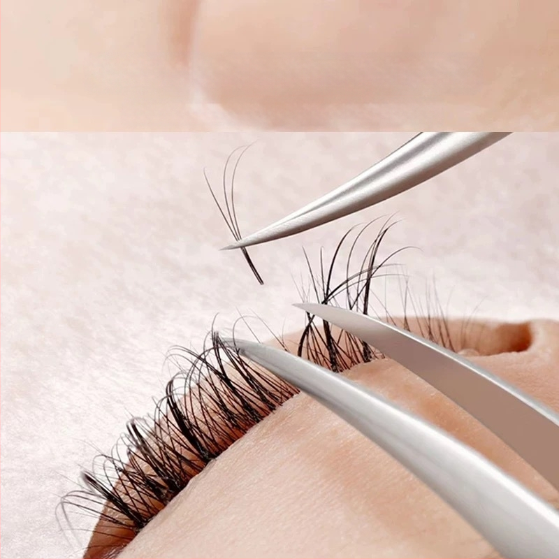 Τσιμπίδα για επεκτάσεις βλεφαρίδων DIY, υψηλή ακρίβεια, άκρη φτερωτού τύπου, κατάλληλη για γενική χρήση