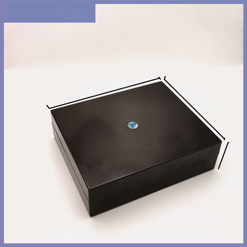 Kvadratinė 100 monetų laikymo dėžutė su integruotu dizainu ir reguliuojamu vidiniu žiedu organizavimui; medžiaga PS+EVA+ABS