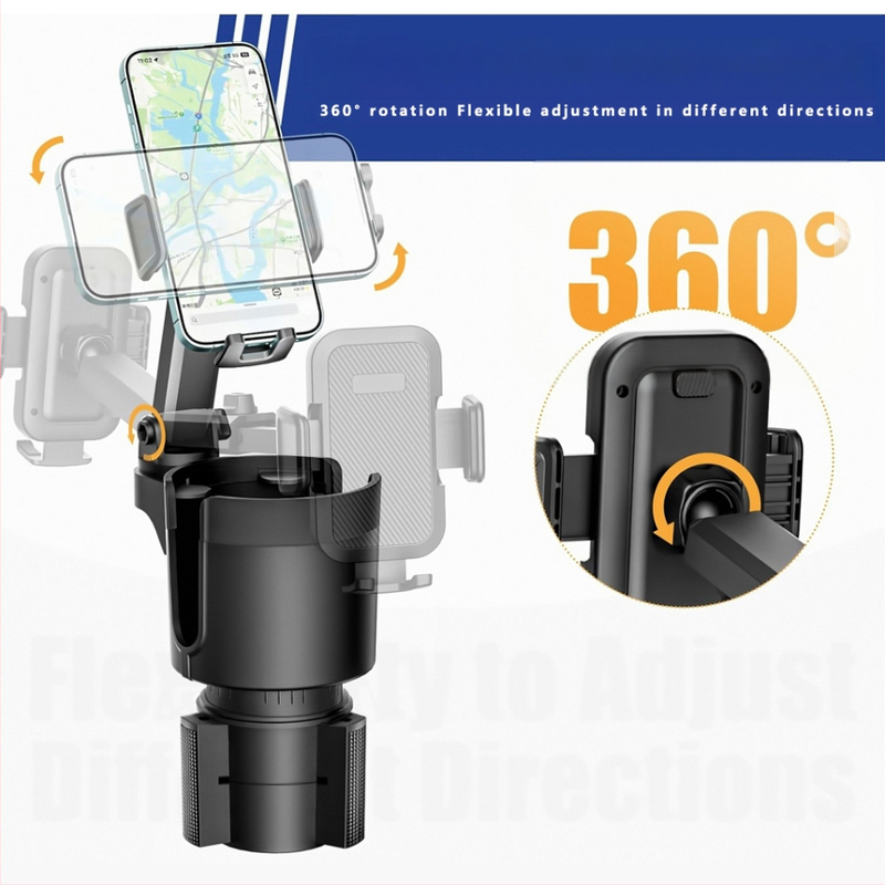 Automobilio puodelio laikiklio plėtinys - Daugiafunkcinis gėrimų laikiklis, suderinamas su originaliu puodelio laikikliu, modelis J02, Medžiaga ABS, Apdorojimo pritaikymas, Licencijuotas privatų ženklą