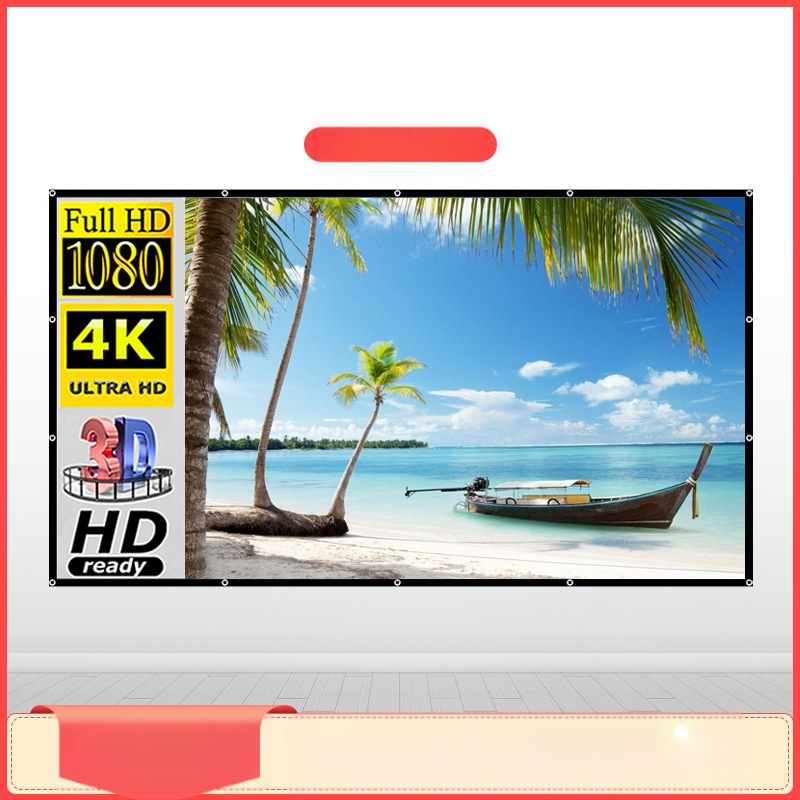 Преносим сгъваем прожекционен екран за офис и открито, съотношение 16:9/4:3, MICMOTO/Mi Xi Magic Throw