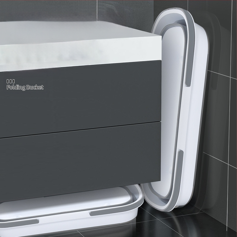 Αναδιπλούμενος τετράγωνος κάδος για σφουγγαρίσμα με μηχανισμό στύψιμο, χωρητικότητα άνω των 10 kg, ποσοστό αποστράγγισης κάτω από 40%