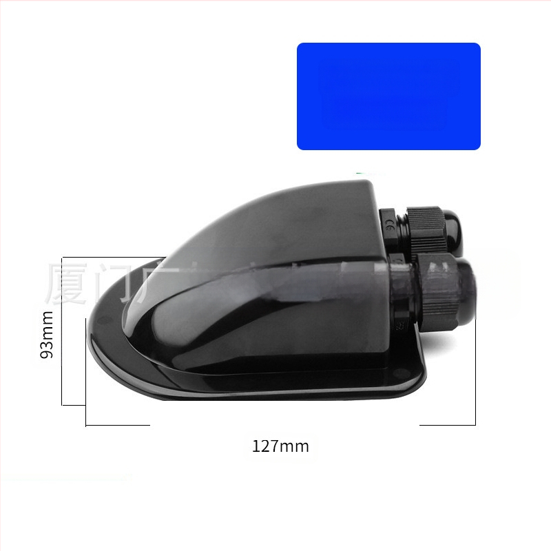 Atspari vandeniui jungčių dėžė RV, be gręžimo, dviguba anga, ABS, injekcinis formavimas, modelis ING-ABS-CEB/2W