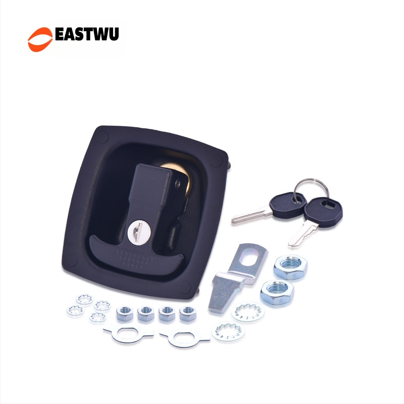 EASTWU 6204 Cinko lydinio įrankių dėžės spyna RV ir visureigiams sunkvežimiams, su T rankena ir pasukamu suspaudimo užraktu - šiuolaikinis dizainas