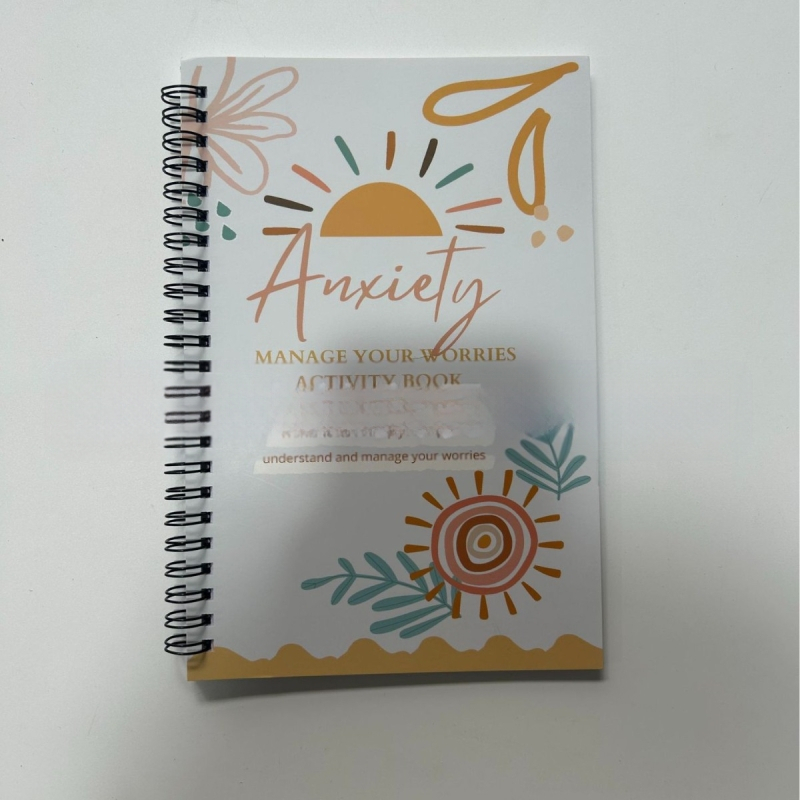 Nerimo užduočių lapai ir socialinės psichologijos dienoraštis, modelis 5678, 100 puslapių, popieriaus svoris 50 gsm, dovanai paruošta