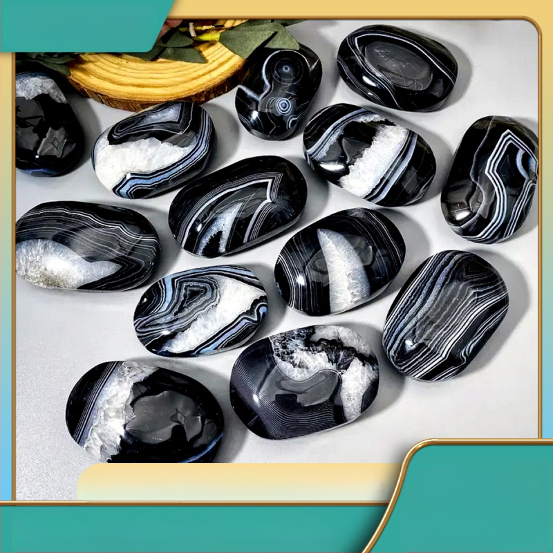 Vanishxuan Agato vyniojamas vielos ornamentas — šiuolaikiškas minimalistinis krištolo dekoras, pakuotė kartonu