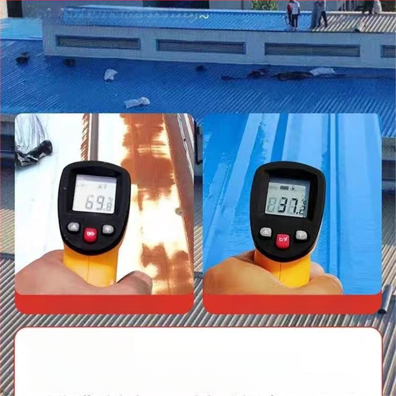 Pašlīmējoša jumta hidroizolācijas membrāna jumta flīzēm renovācijai; slāņains gumijas-plastmasas materiāls; ūdensizturība 0,4 MPa, 2 stundas necaurlaidīga; konkāvi-konkāva virsma; augsta locīšana, spiediena un plīsuma izturība.