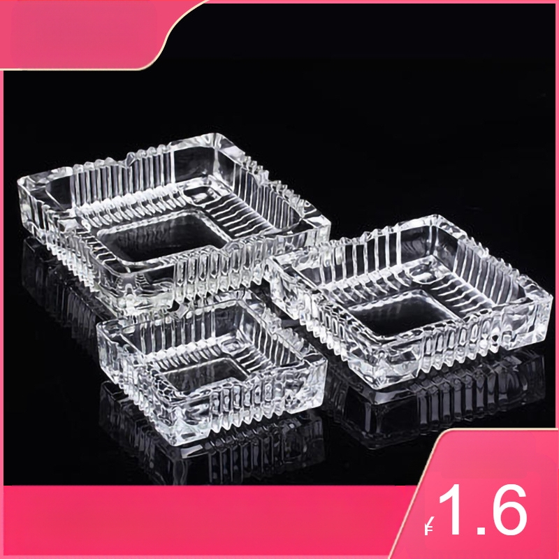 Négyzet alakú üveghamutál logónyomással, testreszabható dekoráció (Anyag: Üveg; Logónyomás: Lehetséges; Testreszabás: Elérhető; Stílus: Kínai stílus, Könnyed luxus)