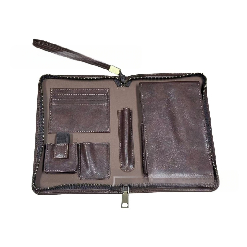 Cigarešu soma ar lychee rakstu, Vintage Nordic stilā, PU āda, 5 gabalu komplekts, rāvējslēdzējs, rokdarbs no Eniu, pielāgošana