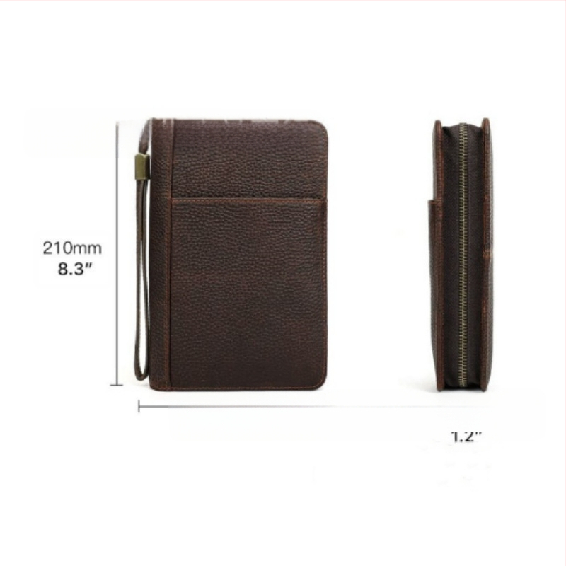 Cigarešu soma ar lychee rakstu, Vintage Nordic stilā, PU āda, 5 gabalu komplekts, rāvējslēdzējs, rokdarbs no Eniu, pielāgošana