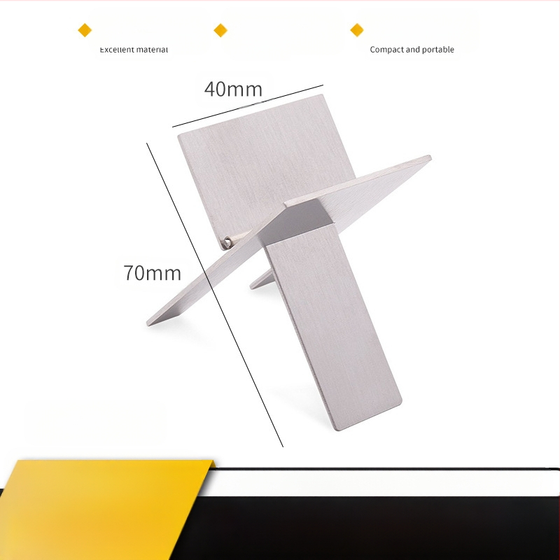 Държач за пури, сгъваем, неръждаема стомана, прост преносим дизайн