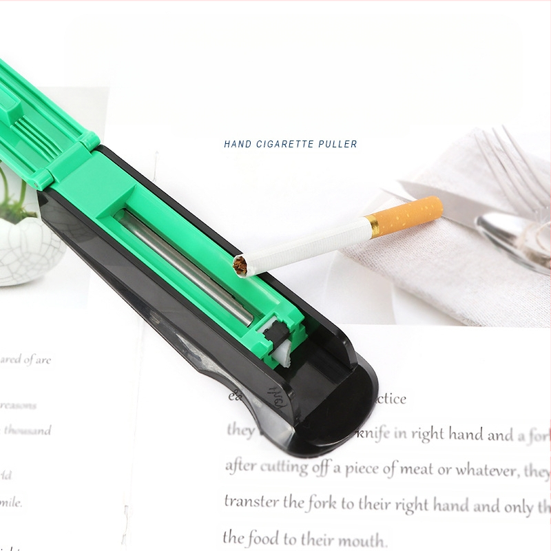 Rokas cigarešu ruļļu mašīna – uzlabota, gluda plastmasas konstrukcija, ar spiedēju un pildītāju