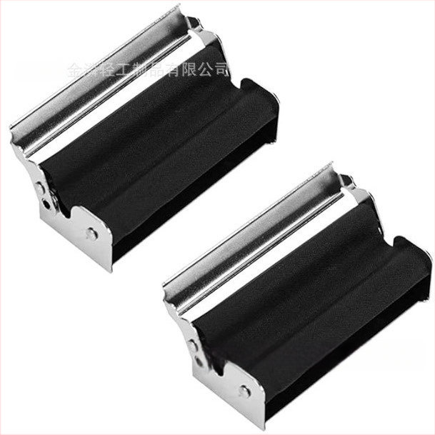 Nerūsējošā tērauda cigarešu rulētājs ar vāciņu, ar rievojumu dizainu, dekoratīvs un kolekcionējams