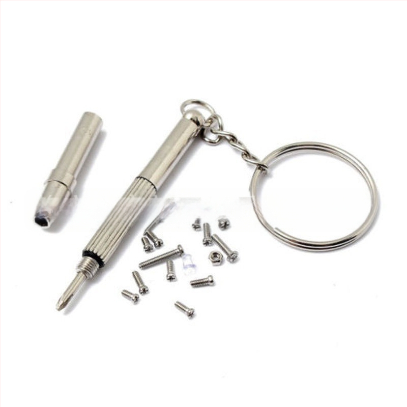 Комплект винтове за очила, слънчеви очила, часовници и мобилни телефони, неръждаема стомана, кръгла глава, 1000 бр