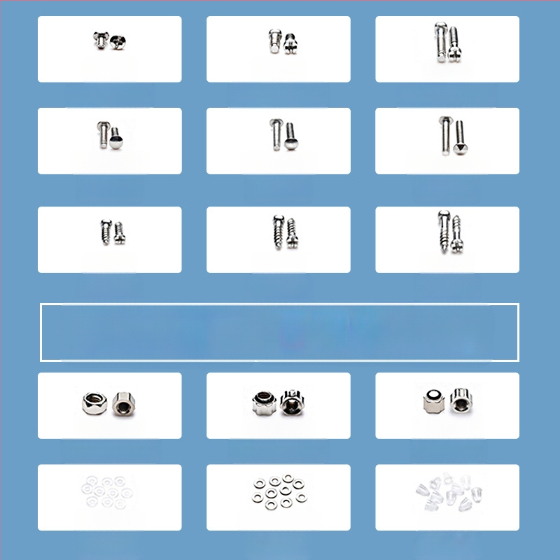Akinėlių varžtų remontinis komplektas, nerūdijančio plieno, varžtų komplektas, modelis Screw, skirtas mokymuisi, biurui ir priedams