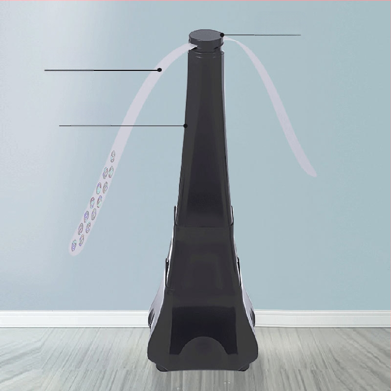 HX-43 Daugiafunkcinis insektų atbaidymo ventiliatorius — atbaido muses ir uodus, kvadratinis dizainas, 3V 0,7W