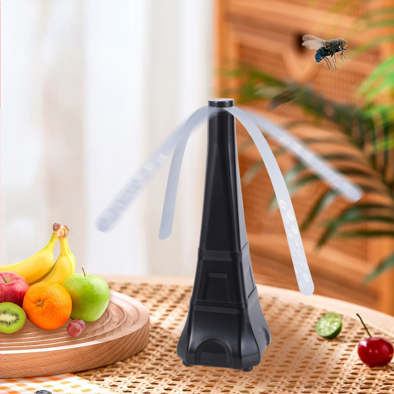 HX-43 Daugiafunkcinis insektų atbaidymo ventiliatorius — atbaido muses ir uodus, kvadratinis dizainas, 3V 0,7W