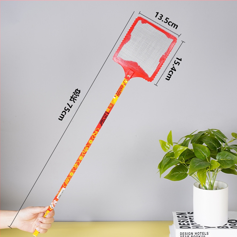 Ke Yue bambukinis ilgo rankų mušų plaktukas – paprastas stilius, nekokybiškas, tinkamas musėms, uodams ir termitams