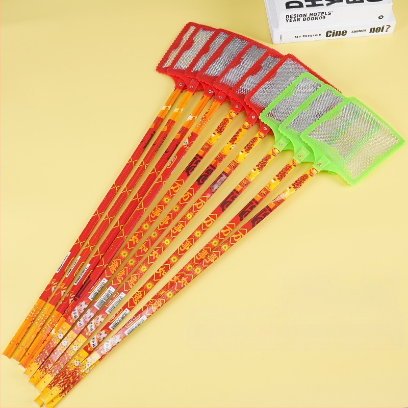 Ke Yue bambukinis ilgo rankų mušų plaktukas – paprastas stilius, nekokybiškas, tinkamas musėms, uodams ir termitams