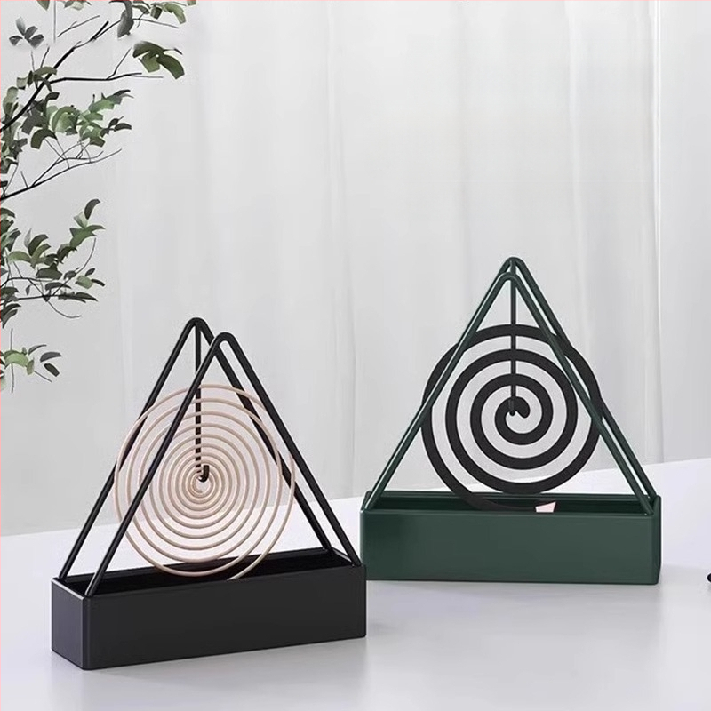 Trikampis geležinis moskito kūlių laikiklis su išspausdintu logotipu, kartojamas naudoti