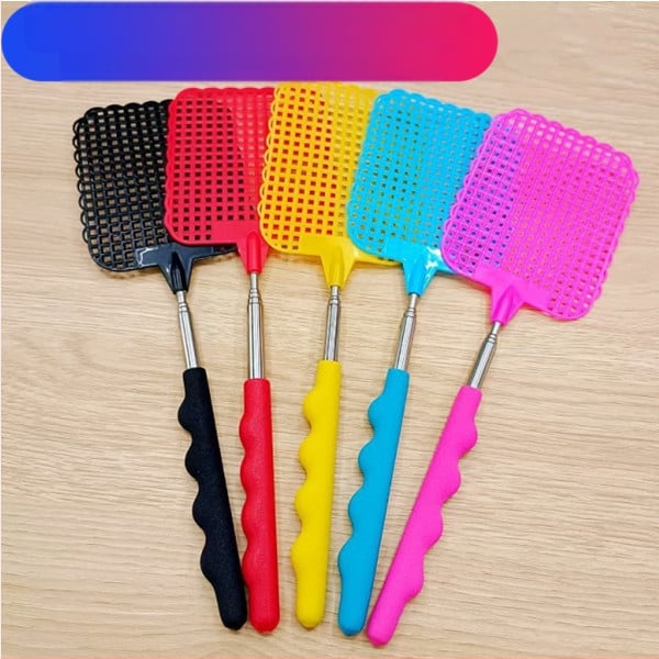 Teleskopinė musėms gaudyklė su ilga rankena, plastikinė, rankinis naudojimas