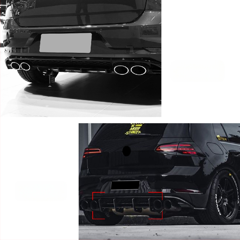 Galinis lipos spoileris VW Golf Mk7.5R (2017–2019), ABS, montavimas galiniam kraštui, modelis: rear air knife, AMP-Z