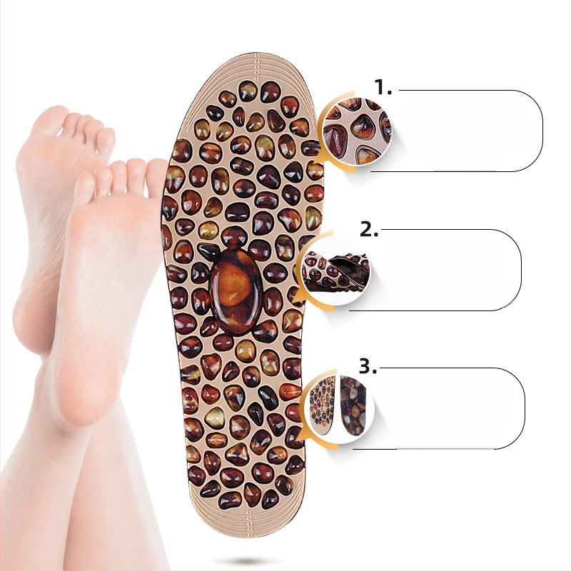 Pebble masāžas zolīte ar magnētterapiju, pilna zolīte, no TPR poliestera, piemērota kedām, ikdienas un darba kurpēm