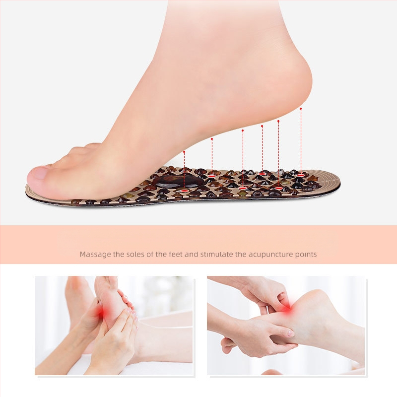 Pebble masāžas zolīte ar magnētterapiju, pilna zolīte, no TPR poliestera, piemērota kedām, ikdienas un darba kurpēm