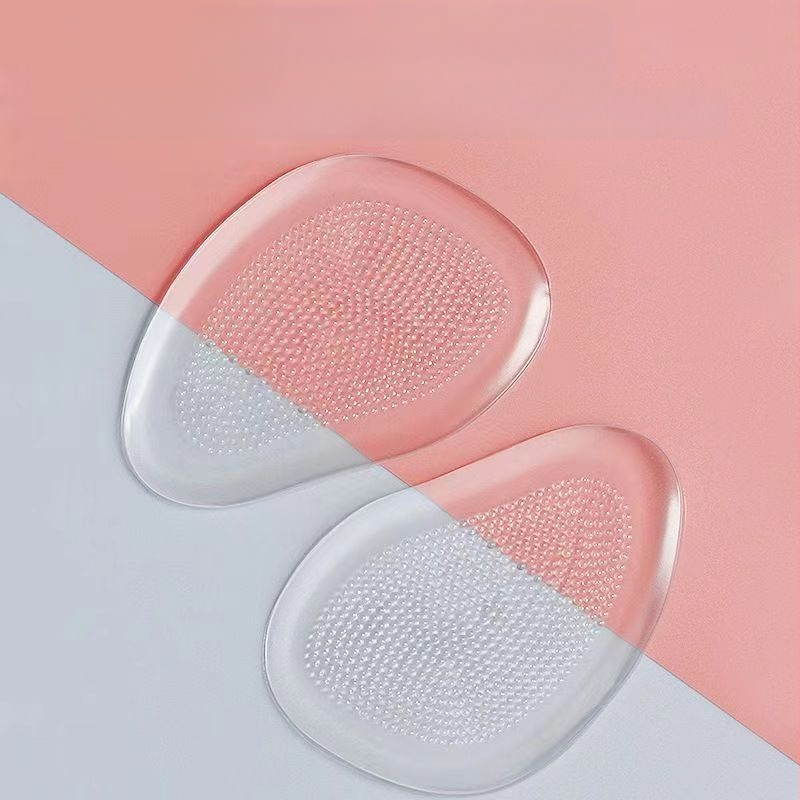 Silikona priekšējā pēdas paliktne augstpapēžu kurpēm – mazs punktveida modelis; pretsāpju, pretslidēšana, mīksta un ērta.