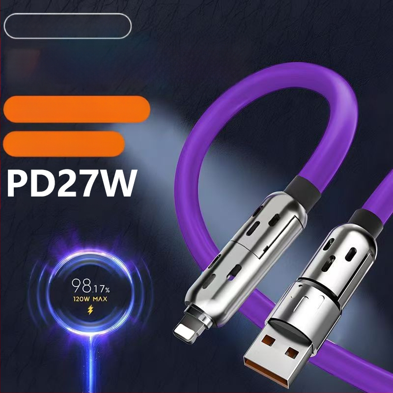 4-u-1 kabel za brzo punjenje i prijenos podataka s Lightning i USB-C priključcima, LED indikator