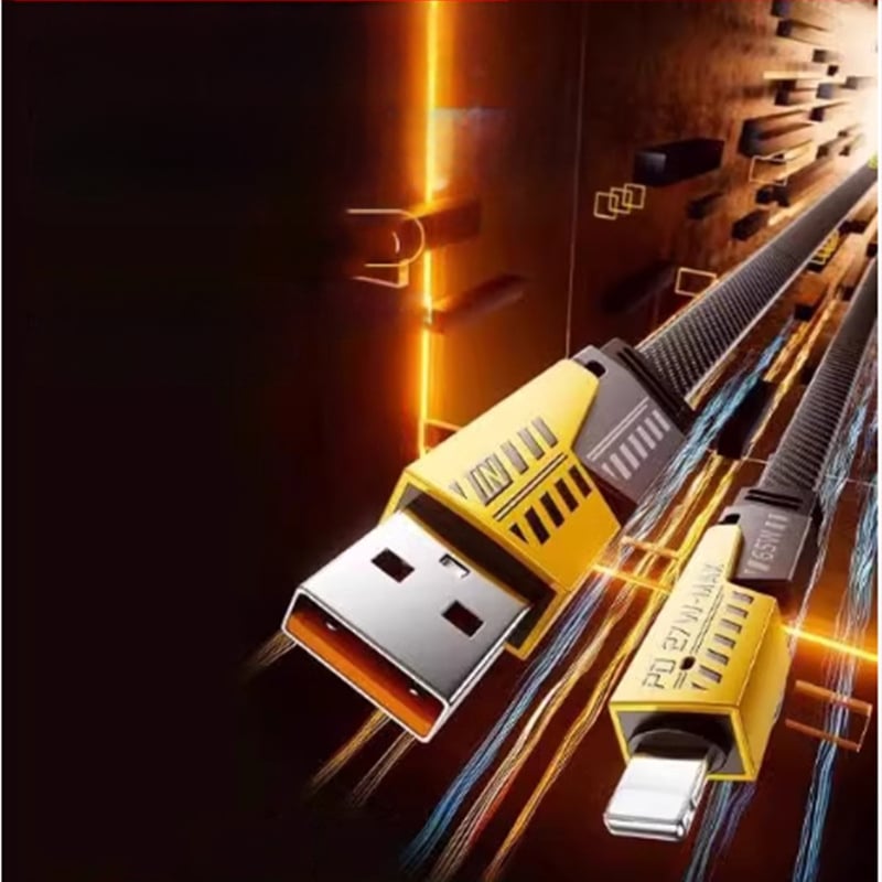 4-u-1 USB-C kabel za podatke u mecha stilu s sigurnim brzim punjenjem za Apple, Huawei i Android uređaje