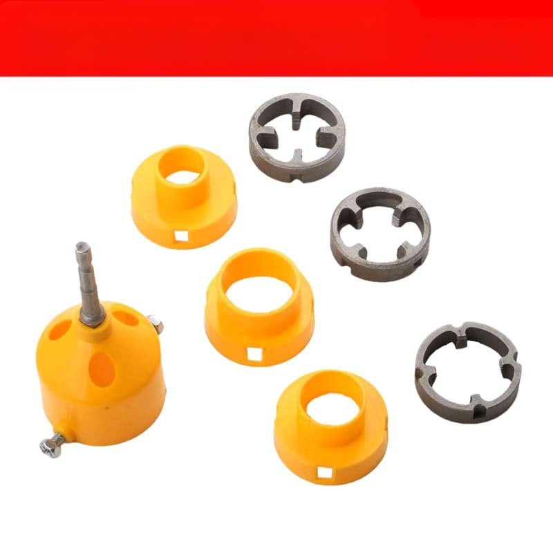 Пластмасов набор за резби на PPR водопроводни тръби, електрически модел, 7 части, за домакинство